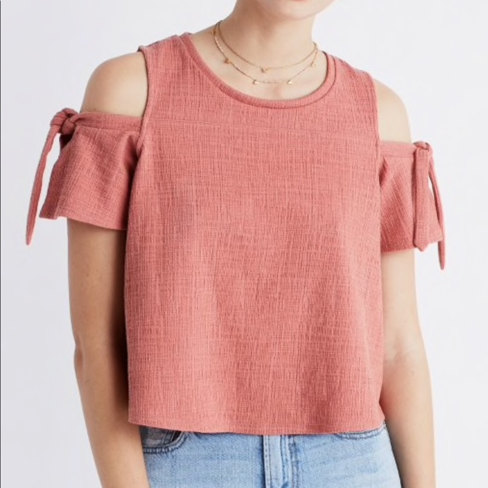 Madewell cold-shoulder top
